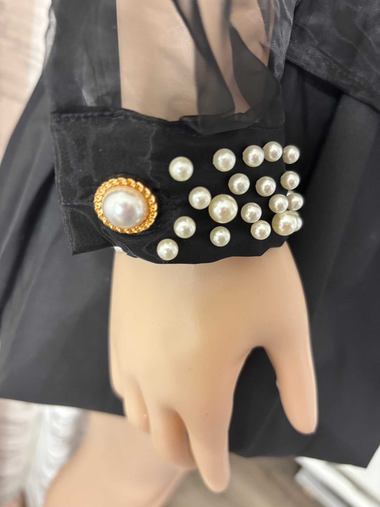 EMBELLISHED ORGANZA BLOUSE
